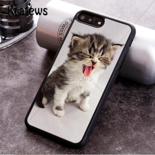 Krajews Cute Adorable Kittens Soft Phone Cases For iPhone 17 Air 16 15 14 11 12 13 Pro MAX Plus cover coque