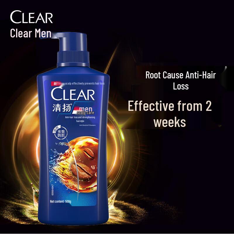 Clear Men Anti-Dandruff & Anti-Hair Loss Shampoo 500g