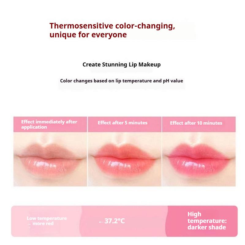 Rossetto Color-Changing Color Pesca, Idratante, Lunga Tenuta, Impermeabile