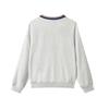 Skechers New Year Series Logo Comfortable Fashion Knitted Pullover Half-Zip Sweatshirt Men Sweatshirt Light-White Gray L125M004-0248