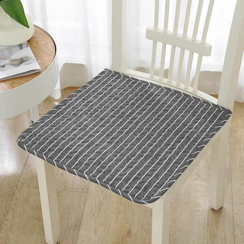 2 Pcs Four Season Universal Office Cushion Anti Slip Pure Cotton Simple Chair Cover Dining Computer Seat Cushion Chair Cushions