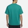 Nike T Shirts Men's Green Crew Neck Moderate Straight Fit DA0321-340