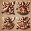 Ornaments Angel Doll Wooden Xmas Tree Decor NEW Christmas Tree Pendant  Christmas Decor