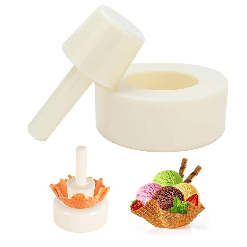 Non-Stick Waffle Cone Mold Easy Clean Ice Cream Cone Maker Portable Bowl Cone Mold  Home Kitchen