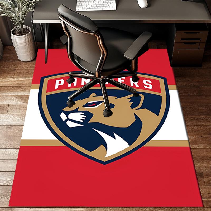 Panthers Team Spirit Floor Mat for Living Room, Game Rooms, Office, Bedroom, Office Floor Mat Playful Design, Christmas fan gifts