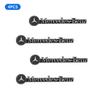 CRU1 New 4pcs 3D Aluminum Speaker Audio Stickers Badge Emblem Decal For Mercedes Benz AMG W124 W203 W204 W210 Interior Mouldings