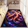 Vibrant Octopus Cosmic Underwater Scene Carpet Yoga Living Room Room Decor Children's Crawling Mat Doormat Area Rug