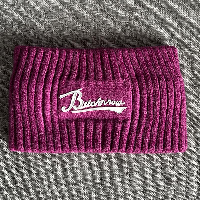 Thick Woolen Print Sport Headband - Unisex Tennis, Basketball, Badminton, Running Hairband in Korean Style