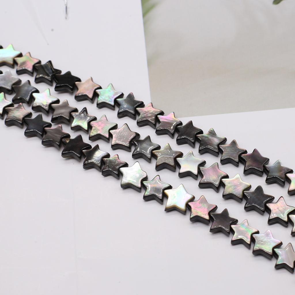Bead Assortments Freshwater Shell Beads Irregular Black Isolation Beads 10mm For Jewelry Making DIY Pendants Necklace Earrings Bracelet Accessory