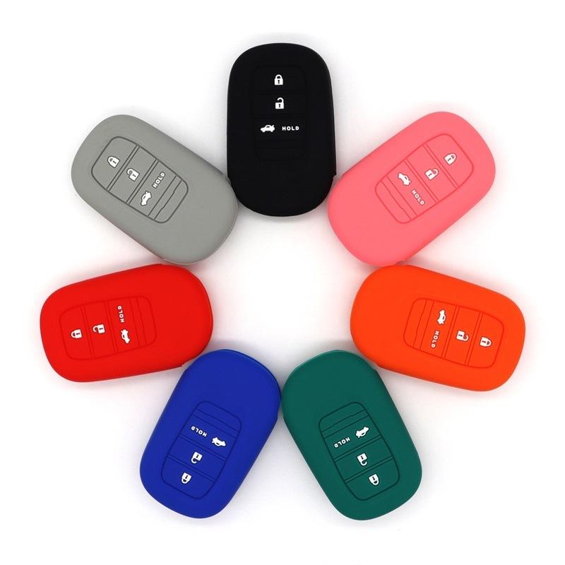 Silicone Key Cover, Suitable for the New Honda HRV Accord One-touch Start Car Key Bag, High-quality Shockproof Key Cover