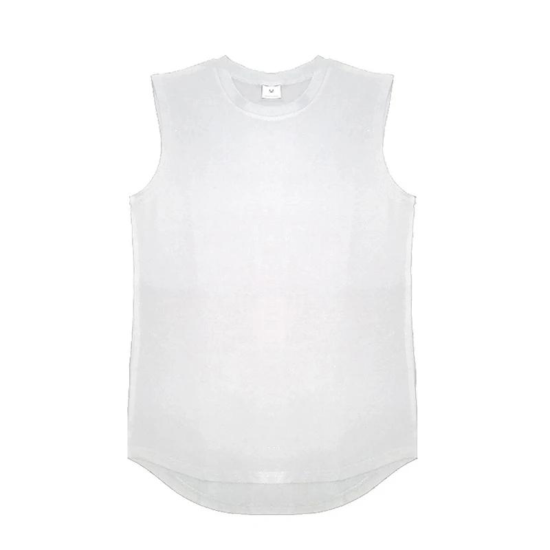 Muscleguys Running Vests Summer Mens Sports Fitness Shirt Cotton Round Neck Sleeveless T-Shirt Jogger Gym Bodybuilding Training Tank Tops