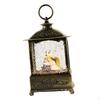 Christmas Music Box Tabletop Ornament Lantern Hanging Night Light Portable Lighted Crafts