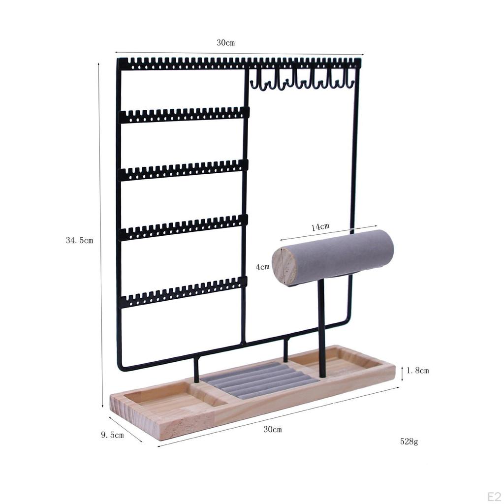 Earrings Display Organizer Rack for Jewelry Storage And Necklace Holder