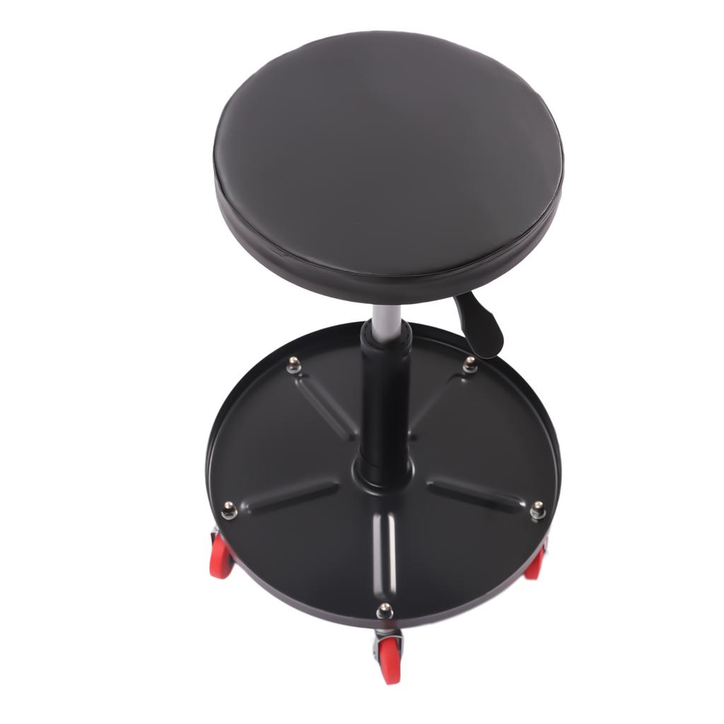 Heavy Duty Roller Seat, Pneumatic Mechanic Roller Seat, Adjustable Rolling Stool Chair Swivel with Tool Tray, Best Work Tool