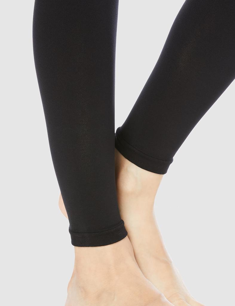 Gunze SABRINA Compression Beautifully Sizes Leggings, Tightening, Calorie-Burning Leggings, Warm, 10-Length, Women's, Black, M-L