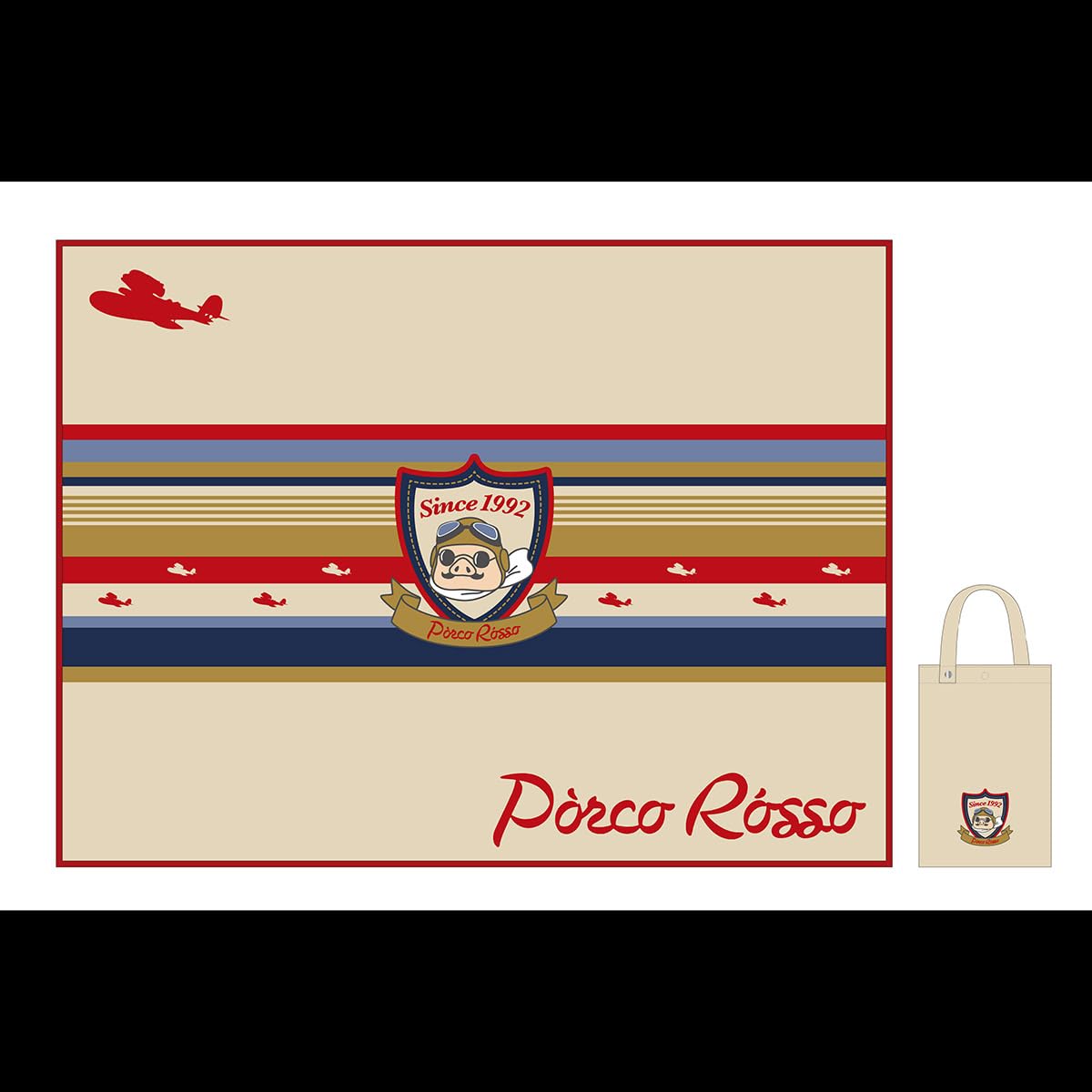 

Marushin Picnic Medium Ghibli Porco Rosso Stripe Porco for with Perfect for Field and Sports Product 1145019200 Sheet, Size, Design, 2-3 People,