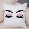 Home Decor Sexy Women Eyelash Pillow Cover Sofa Car Cartoon Eyes Print Cushion Cover Pillow Cover Funda De Almohada