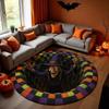 1PC 3D Illusion Halloween Area Rug, 3D Skeleton Halloween Rug, Spooky Stairs Illusion Carpet, Gothic Halloween Area Rug Gift