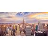 New York City Sunset And Night View Poster Canvas Painting Skline Manhattan Landscape Wall Art Pictures Living Room Home Decor