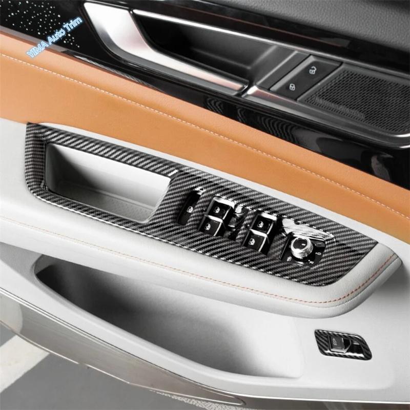 Car Door Handle Holder Window Glass Lift Button Decoration Cover Trim Accessories For VW Volkswagen Atlas / Teramont