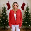 Women'S  Sweater Cute Fun Printing Sweater Fall And Winter Long Sleeve Knitted Sweater