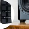 HIFI Sound Speaker Stand Trapezoid Amplifiers Shock Absorbers Feet Pad Vibration Stand Ebony Antishock Selfadhesive