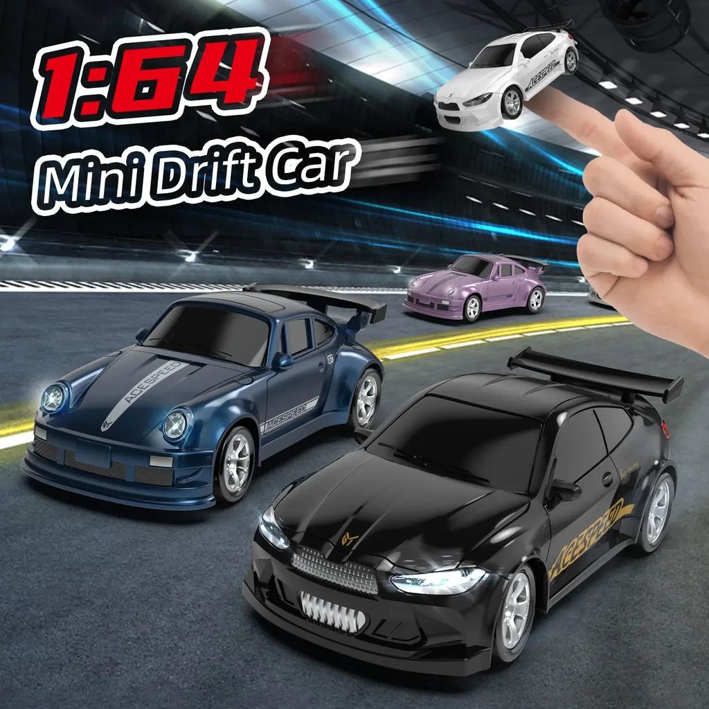 1/64 Drift Desktop Rc Car Mini Racing Remote Control Sports Cars Off-Road High Speed Micro Vehicle Children's Electric Toys Boys