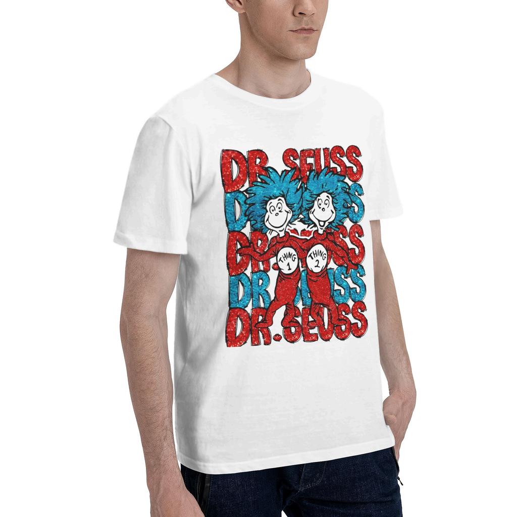 Tee Shirt for Men Women Gift Idea T Shirts Reading Day America March 2 Cotton Clothes