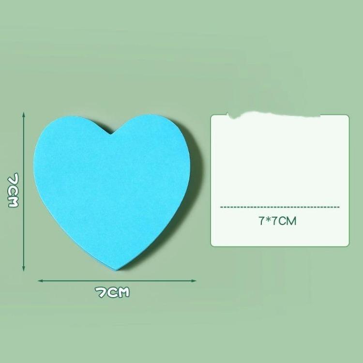 Creative Love Post-it Notes Student Heart-shaped Post-it Notes Takeaway Milk Tea Can Be Pasted With Message Stickers.