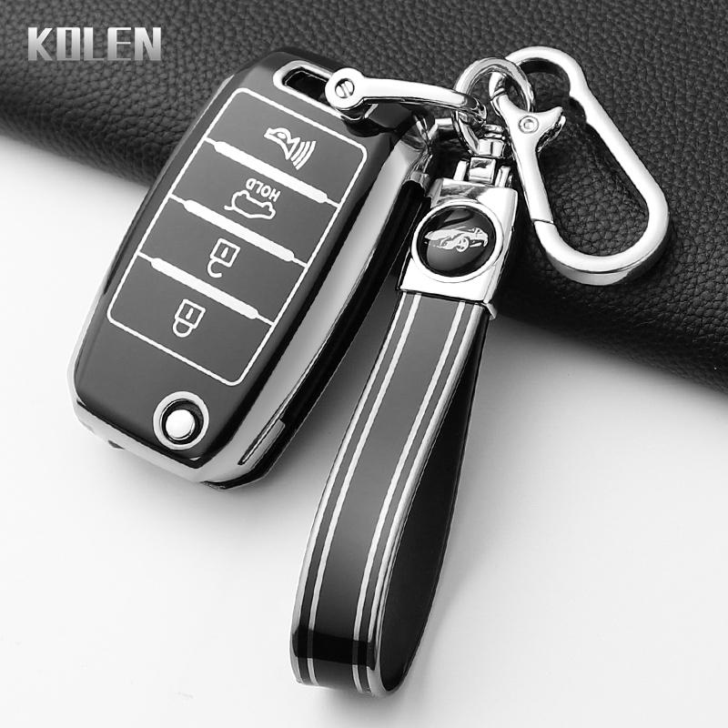 Fashion Tpu Car Folding Key Case Cover For Kia Rio 3 K2 Ceed Cerato K3 K5 Sorento Sportage Soul K4 Picanto Optima Forte Stinger