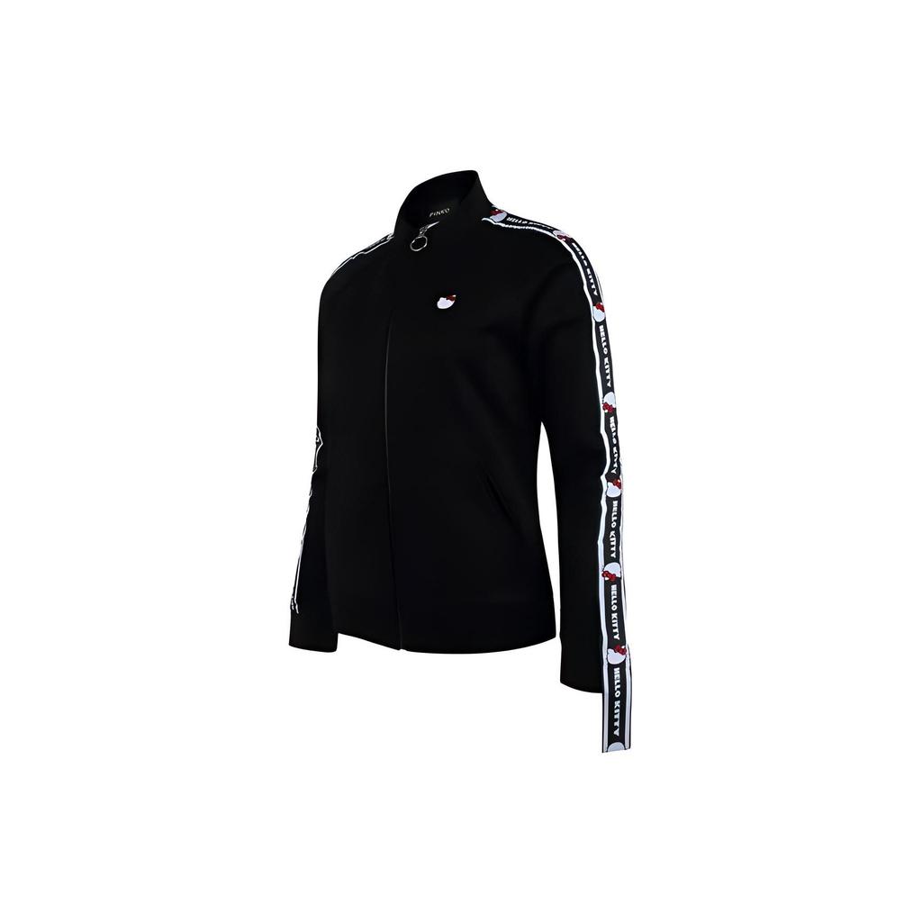 Pinko High Neck Long Sleeve Zip Jacket Women Jackets Black 1K100J-6198-Z99
