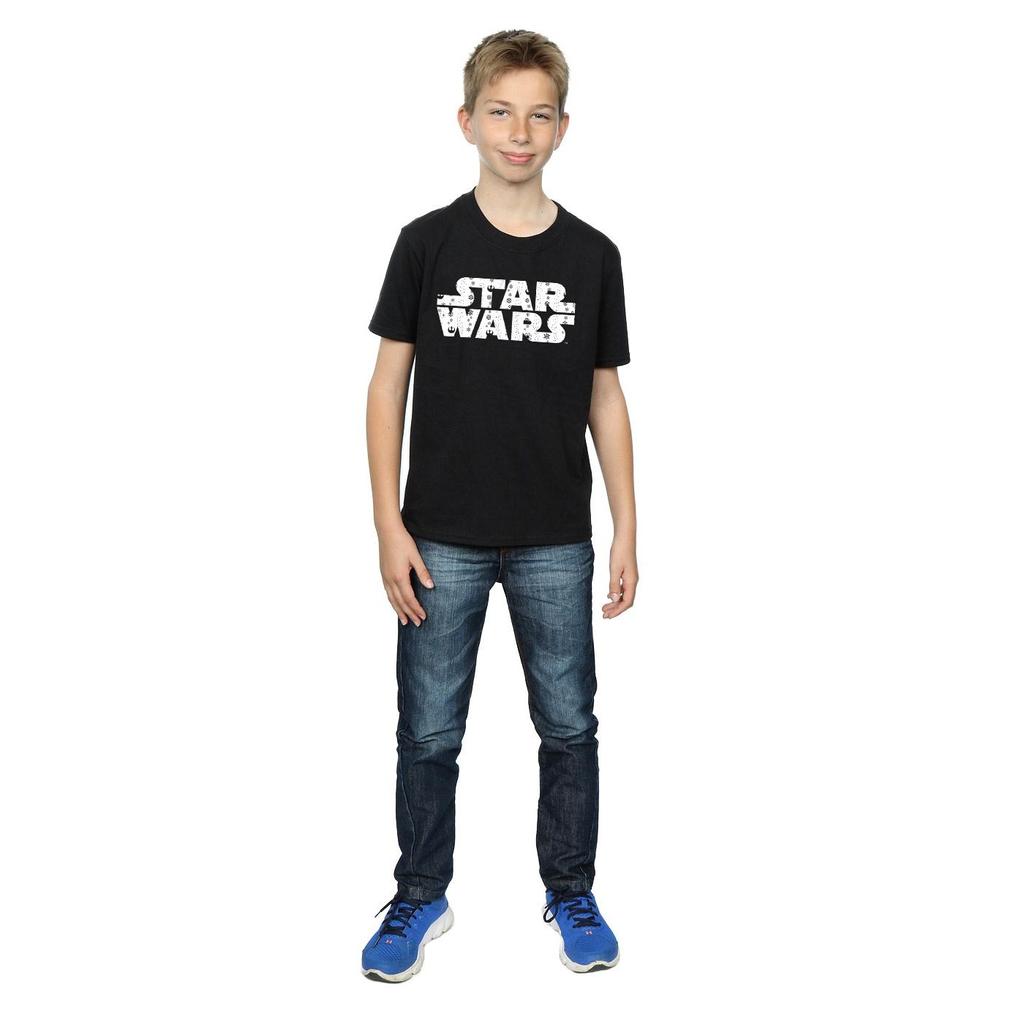 STAR WARS Boys Christmas Logo T-Shirt
