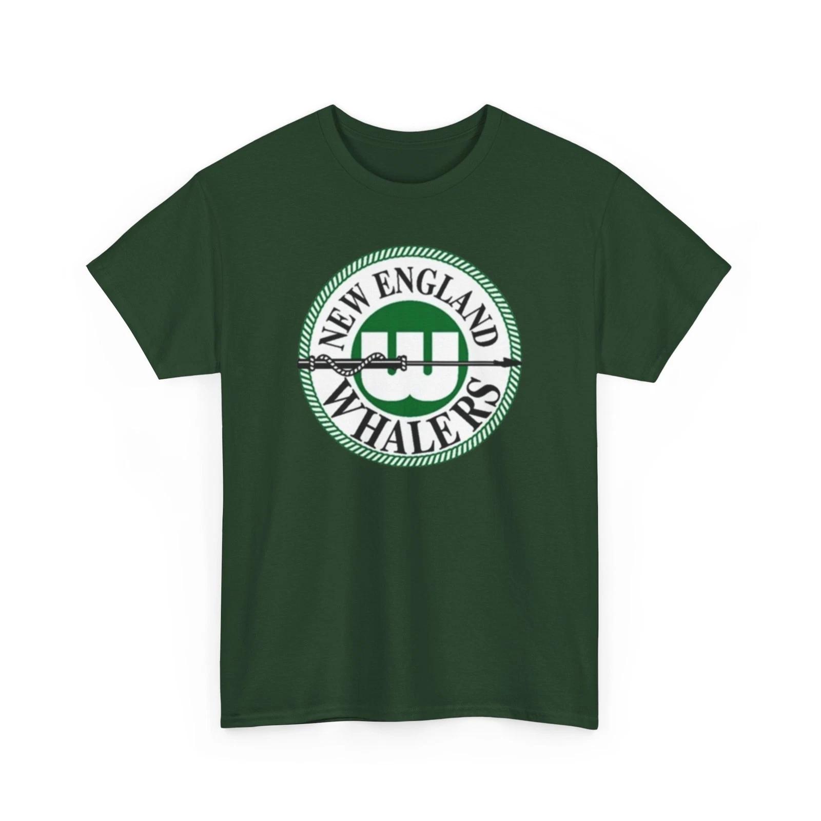 WHA Hockey New England Whalers Printed Tee Vintage Sports Collectible Hartford L
