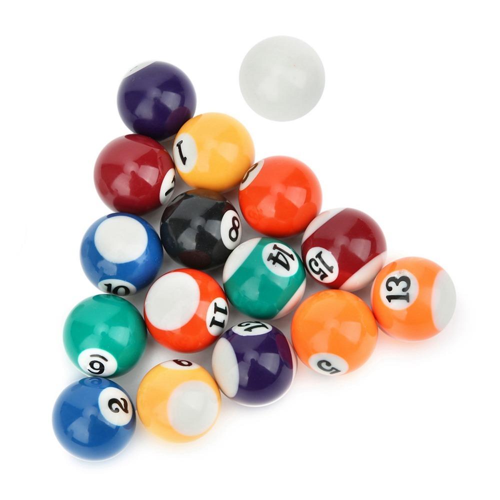 Resin Billiard Balls Numbered Billiard Ball Set Portable Pool Balls Set Pool Table 32MM