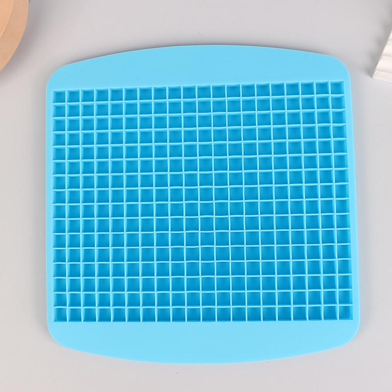 

1 шт. силиконовая форма для кубиков льда 320 сеток силиконовая форма для кубиков льда мини квадратная форма для кубиков льда форма для приготовления ледяных смузи синий