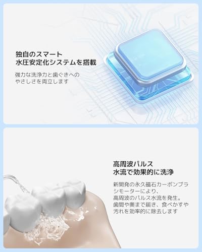 Xiaomi Water Flosser 2, High-Frequency Pulse Water Flow, Stabilized Water Pressure, 99.4% Cleaning Efficiency, 3 Adjustable Modes, 2 Nozzles, IPX7 Wat