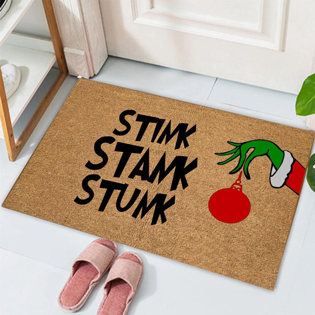 Świąteczny Wzór Kreskówkowy Maty Podłogowe Dywany na Wejście Do Domu Sypialni Salonu Antypoślizgowe