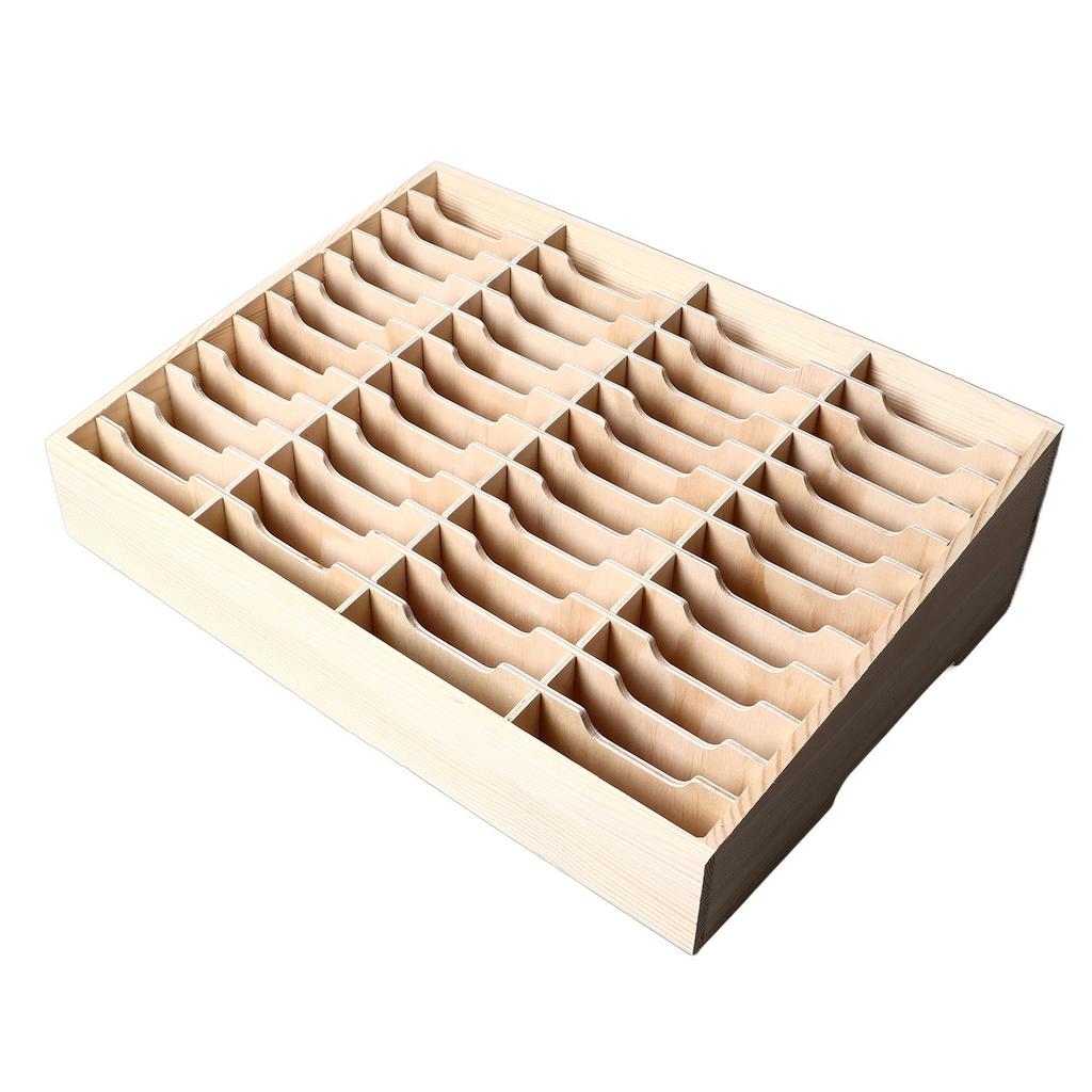 Handybox Aufbewahrungskoffer 48 Fächer Tischplatte Holzhalter für Zuhause Klassenzimmer