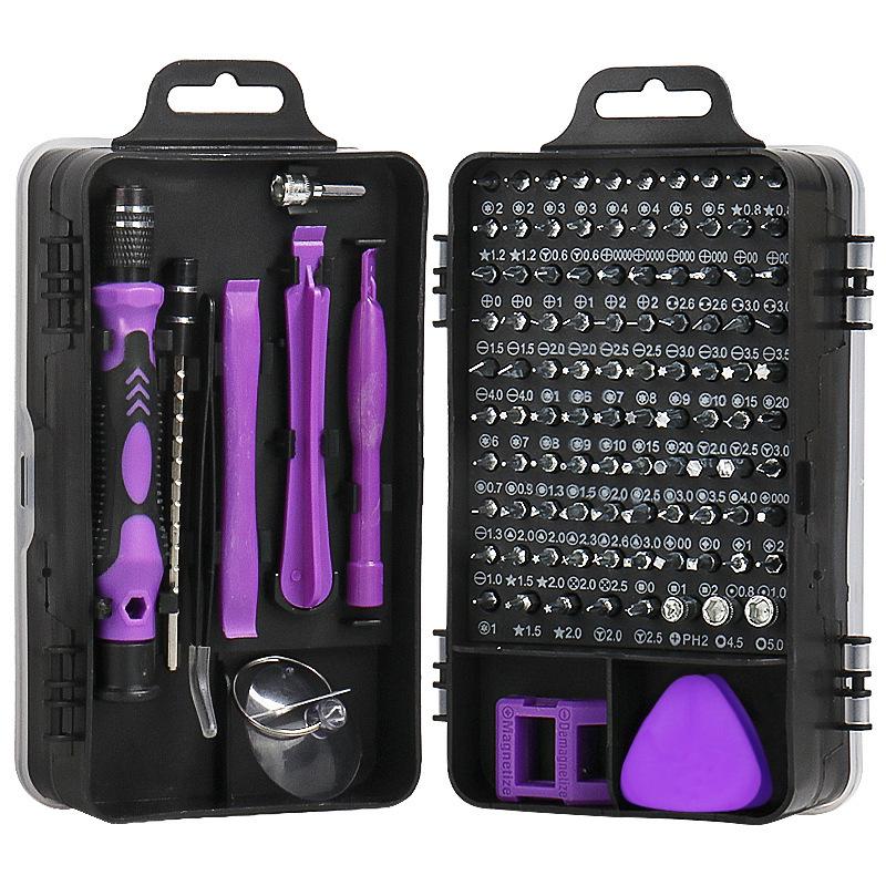 "115-in-1 Carbon Steel Screwdriver Set for Mobile Phone Repair"
