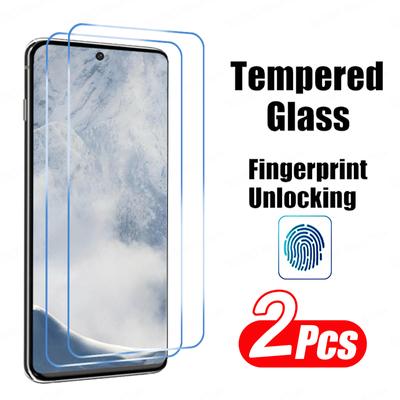 2PCS Ochranná fólie na celou obrazovku s otiskem prstu, odemknutí pro Samsung Galaxy S24 Ultra Plus S20 S21 S23 FE S21 S22 S23 Plus