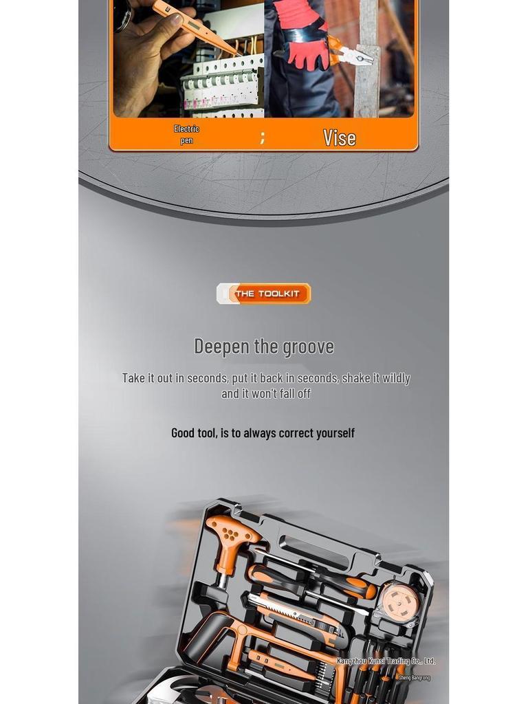 Household Auto Repair Tool Set: Car-Mounted Hardware Toolbox