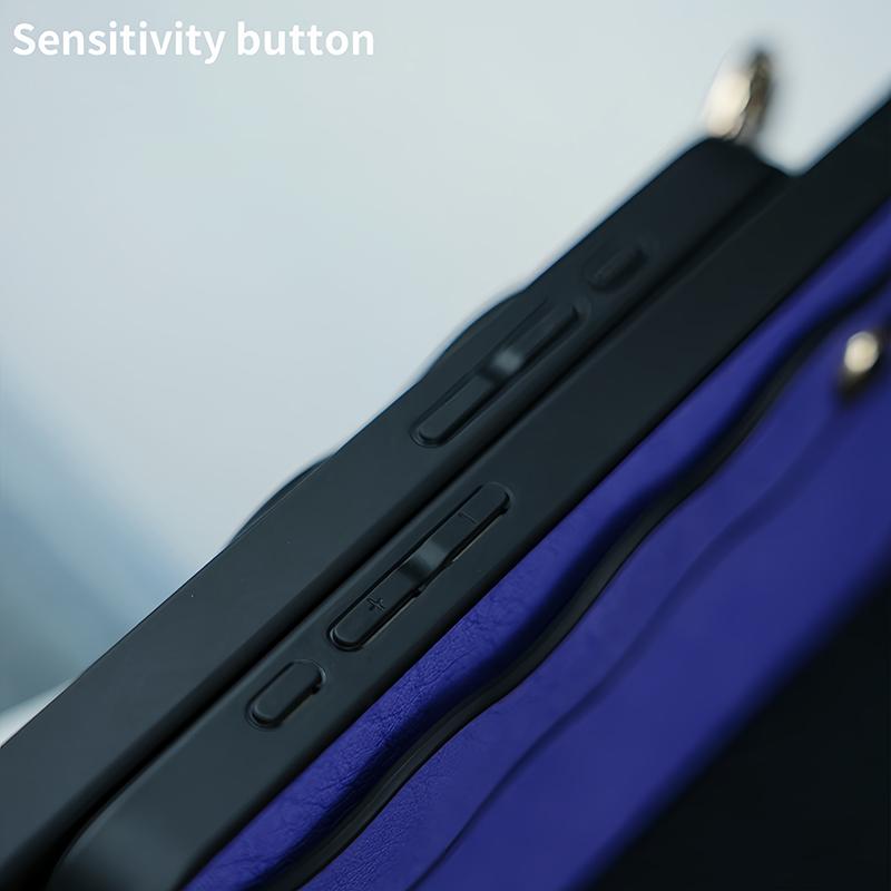 Creative Soft TPU Leather Wristband Anti Slip Holder Phone Case for iPhone 15 Pro Max 11 12 13 14 Pro Max Shockproof Back Cover