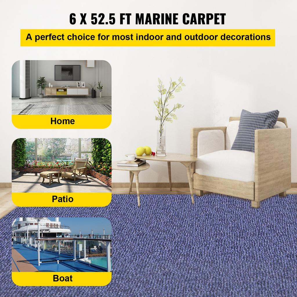 1.8 X 16 M Carpet, Patio Rugs, Polyester Fiber and Tpr Carpets, Non-Slip and Waterproof, for Terraces, Decks, Entrance Areas, Conservatories, Etc