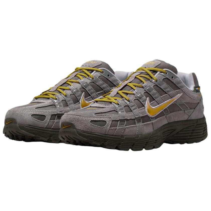 Nike P-6000 Bequeme Weiche Laufschuhe Unisex Sneaker Grau Gold IH0946201