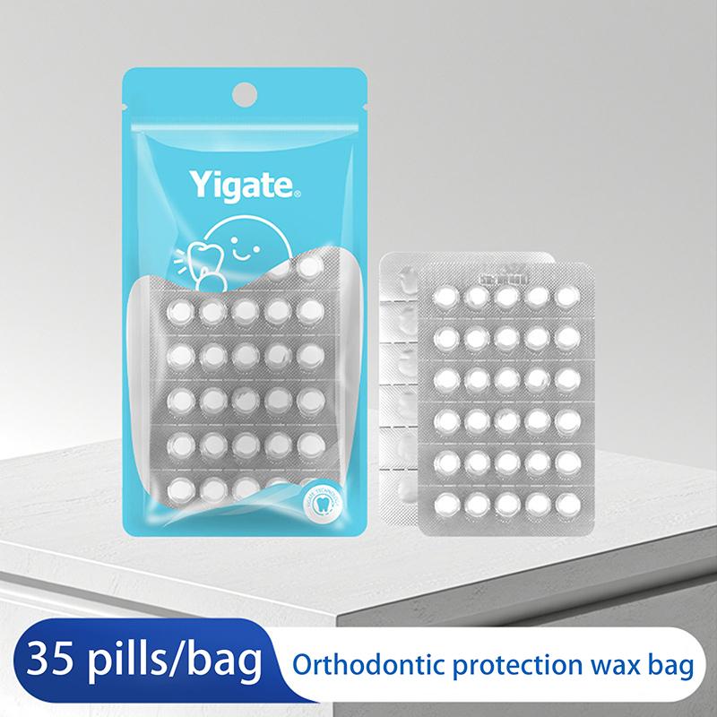 

35 шт. Стоматологический ортодонтический воск для брекетов Ортодонтический воск против скрежетания Пищевой воск для зубных протезов Индивидуальная упаковка Превосходная гигиена 35pcs