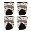 4Pcs Dog Boots Waterproof Puppy Shoes Soft-Soled Anti-Skid Breathable Paw Protectors Pet Shoes Indoor Outdoor Dog Boots