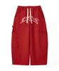 Mimdeowodeulobeu Bolo Print Wide Pants_Red