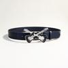 Jeans Belt Women'S Decorative Casual Belt Guitar Buckle Rock Punk Simple Belt