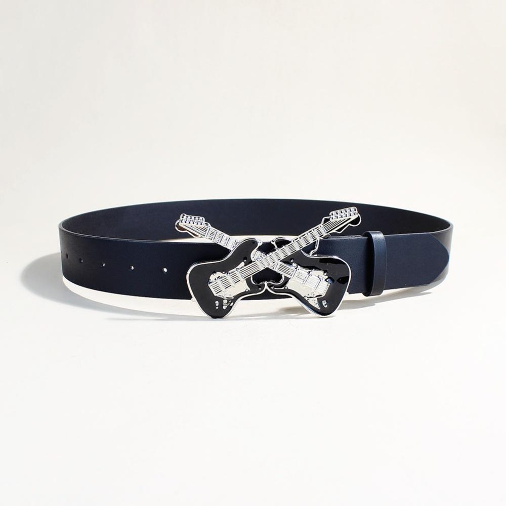 

Джинсовый ремень женский декоративный повседневный ремень гитарная пряжка корейский простой ремень 110Cm long