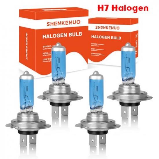 For BMW X1 2012-2018 4X H7 Halogen Headlight Bulbs Hi/Lo Beam 4200K Upgrade Set